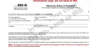 charityrizz form 990 n tax return preparation